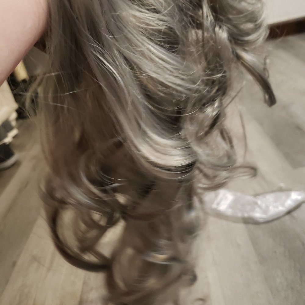 Elegant Gray Women's Hair Wig